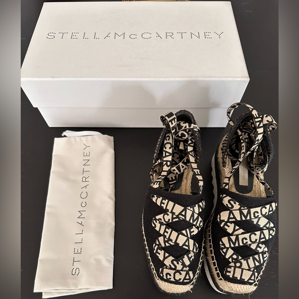 Stella McCartney Gaia Platform Espadrilles Size 38